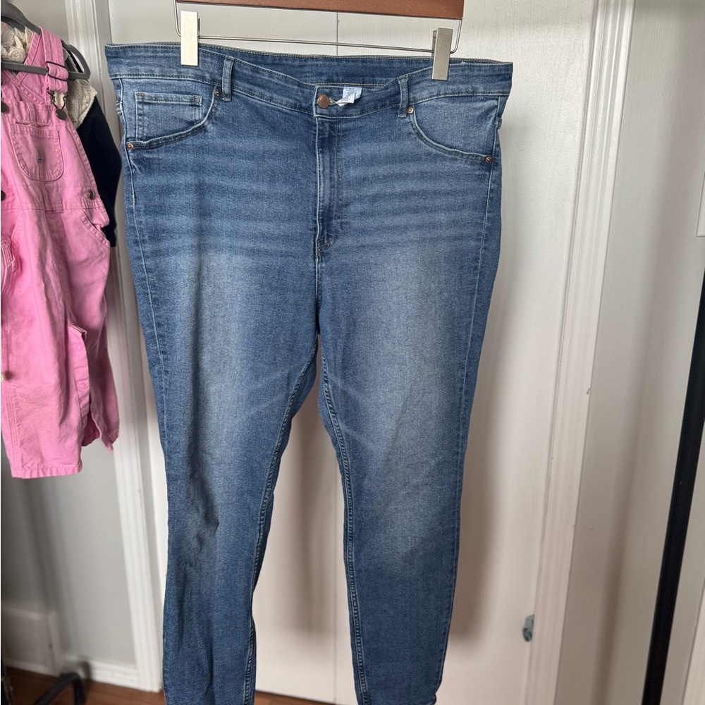H&M Blue Curvy Jeggings Women's Pants